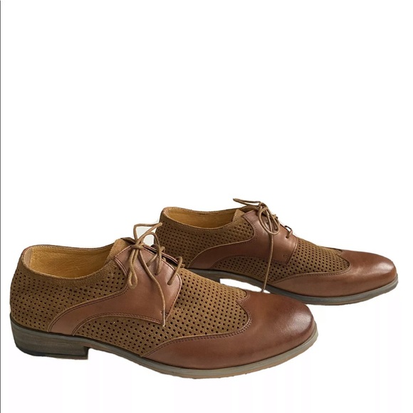 Joe’s Men’s Leather Chestnut Brown Oxford Shoe main image 5